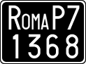 License plate of Italy, Cars (1927 year series)