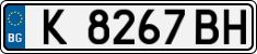 License plate of Bulgaria, Cars