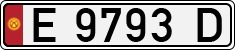 License plate of Kyrgyzstan, Private owners (1994)