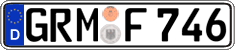 German license plate, Regular plates