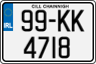 License plate of Ireland, Regular plates