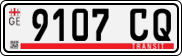 License plate of Georgia, Export transit plates
