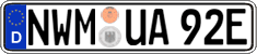 German license plate, Electric vehicles