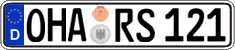 German license plate, Regular plates