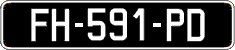 French license plate, SIV (oldtimers)