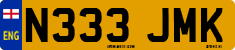 License plate of the United Kingdom, 1983 year system