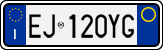 License plate of Italy, Cars (1994 year series)