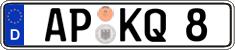 German license plate, Regular plates