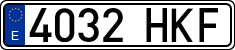 License plates of Spain, Ordinary (2000)