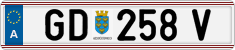 License plate of Austria, Regular plates