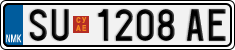 License plate of North Macedonia, Regular plates (2012)