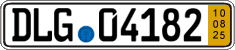 German license plate, Short-term transit plates