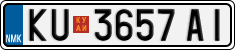 License plate of North Macedonia, Regular plates (2012)