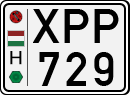 license plates of Hungary, Cars (1990)