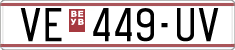License plate of North Macedonia, Regular plates (1993)