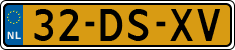 License plate of the Netherlands, Cars