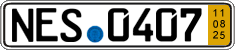 German license plate, Short-term transit plates