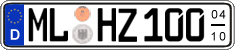German license plate, Seasonal plates