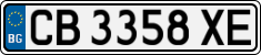 License plate of Bulgaria, Cars