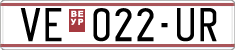 License plate of North Macedonia, Regular plates (1993)