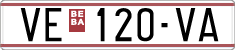 License plate of North Macedonia, Regular plates (1993)