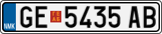 License plate of North Macedonia, Regular plates (2012)