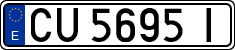 License plates of Spain, 1971 year series