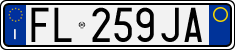 License plate of Italy, Cars (1994 year series)