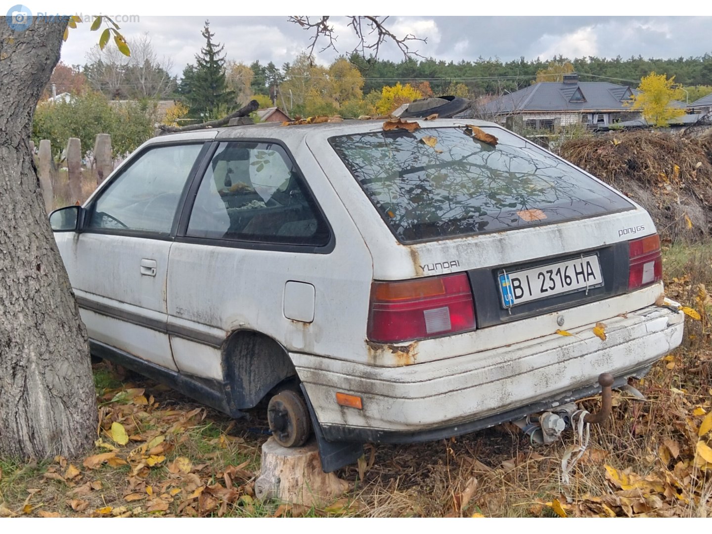 BI 2316 HA, Hyundai Pony 4th gen 3-door Hatch (X2; EU-market), 1989–1991