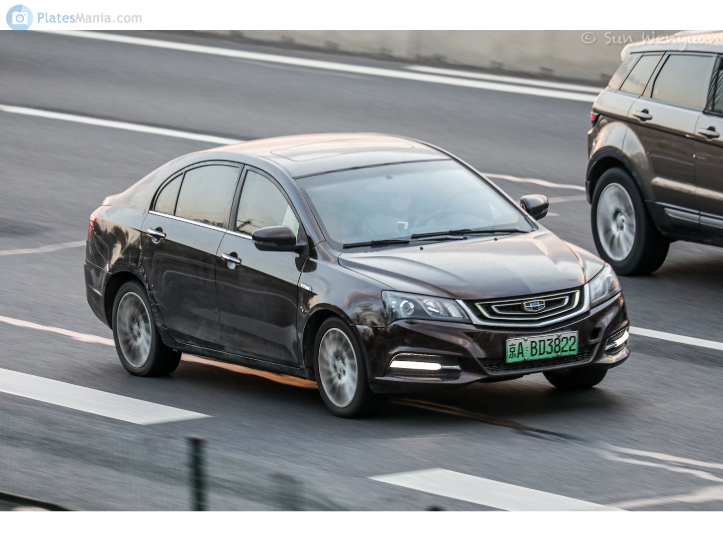 京A·BD3822, Geely Emgrand 2nd gen EV Sedan (CN-market), 2015–2018
