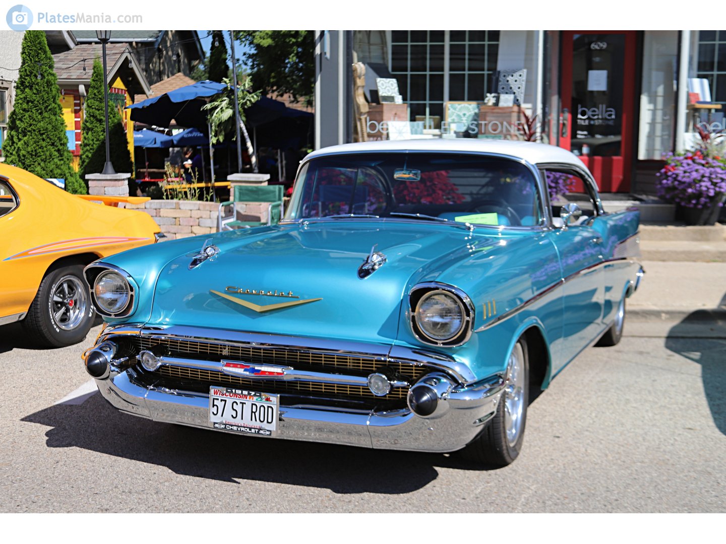 57 ST R0D, Chevrolet Bel Air 2nd gen 1957 2-door Hardtop (2454; A-body), 2nd facelift, 1956–1957