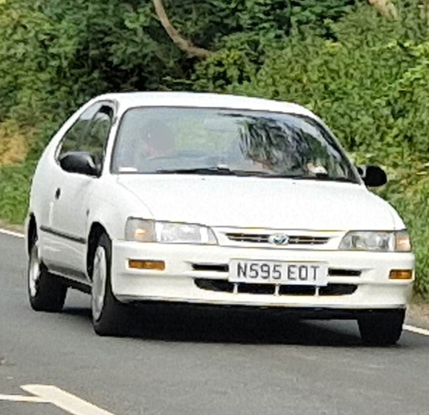 N595EOT, Toyota Corolla 7th gen (FX) 3-door Hatch (E100), 1992–1999