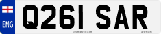 License plate of the United Kingdom, 1983 year system