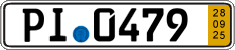 German license plate, Short-term transit plates