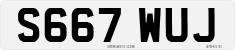 License plate of the United Kingdom, 1983 year system
