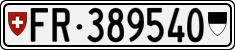 License plate of Switzerland, Cars
