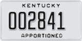 Kentucky, Apportioned (A12345)