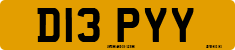 License plate of the United Kingdom, 1983 year system