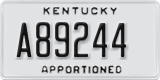 Kentucky, Apportioned (A12345)