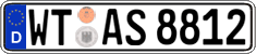 German license plate, Regular plates