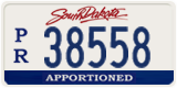 South Dakota, Apportioned (P/R 12345)