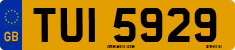 License plate of the United Kingdom, Northern Ireland (1966)