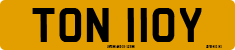 License plate of the United Kingdom, 1963 year system
