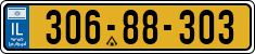 License plate of Israel, Regular plates