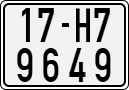 License plate of Vietnam, Motorcycles