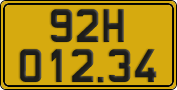 License plate of Vietnam, Commercial vehicles