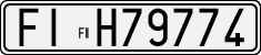 License plate of Italy, Cars (1927 year series)