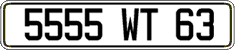 French license plate, FNI