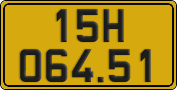 License plate of Vietnam, Commercial vehicles