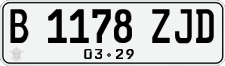 License plate of Indonesia, Regular plates